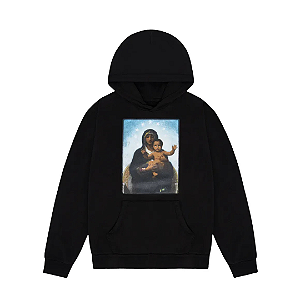 DENIM TEARS - Moletom in The Arms of The Black Madonna "Preto" -NOVO-