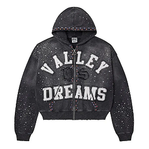 VALE LIVES FOREVER - Moletom Classico Zip Up "Preto" -NOVO-