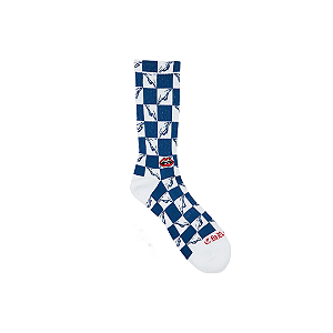 CHROME HEARTS  - Meia Matty Boy 99 Eyes "Azul/Branco" -UNIDADE-