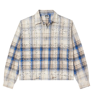 VALE LIVES FOREVER - Camisa Skyfall Flannel "Creme/Azul" -NOVO-