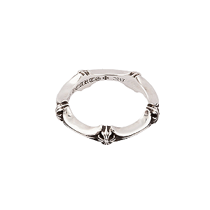 CHROME HEARTS - Anel Plus and Bone 2017 "Prata 925" -NOVO-