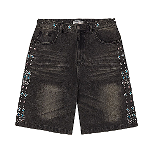 VALE LIVES FOREVER - Bermuda Candy Jorts "Preto" -NOVO-