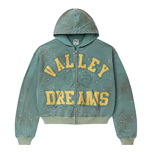 VALE LIVES FOREVER - Moletom Bank Zip Up "Verde" -NOVO-