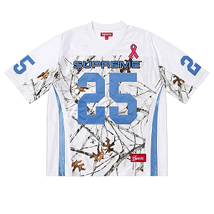 SUPREME - Camisa Jersey Breast Cancer Awareness Football "Branco" -NOVO-