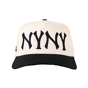 OMA DESIGN STUDIOS - Boné NY NY Curved Brim "Creme" -NOVO-