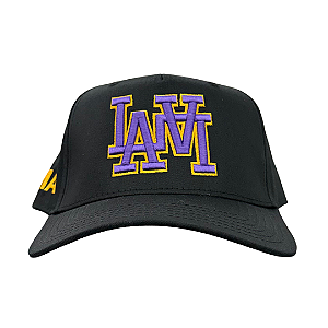 OMA DESIGN STUDIOS - Boné LA LA Curved Brim "Lakers" -NOVO-