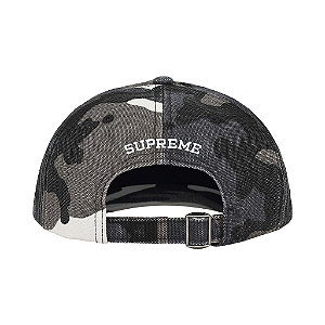 SUPREME - Boné Pigment Coated Canvas S logo 6-Panel FW25 "Snow Camo" -NOVO-