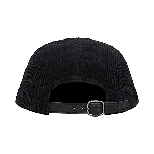 SUPREME - Boné Corduroy Camp FW25 "Preto" -NOVO-