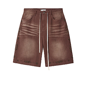 VALE LIVES FOREVER - Bermuda Forged Jorts "Marrom" -NOVO-