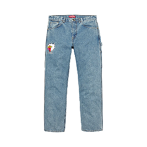 SUPREME - Calça Gonz Ramm Painter FW17 "Washed Denim" -NOVO-