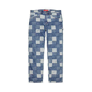 SUPREME - Calça Patched Painter SS21 "Denim" -NOVO-