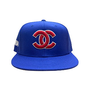 OMA DESIGN STUDIOS - Boné Double C Cuverd Brim "Azul/Vermelho" -NOVO-