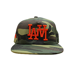 OMA DESIGN STUDIOS - Boné LA LA "Camo/Laranja" -NOVO-