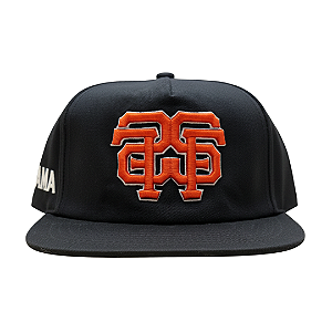 OMA DESIGN STUDIOS - Boné San Francisco "Preto/Laranja/Branco" -NOVO-