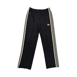 NEEDLES - Calça Track "Preto/Bege" -USADO-