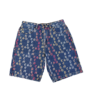 SUPREME - Shorts Denim Gradient Jacq "Azul" -USADO-