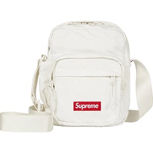 SUPREME - Bolsa Denim Shoulder (FW25) "Branco" -NOVO-