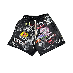 HELLSTAR - Bermuda Patched "Preto" -NOVO-