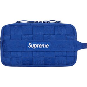SUPREME - Bolsa Woven Utility SS24 "Azul" -NOVO-
