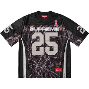SUPREME - Camisa Jersey Breast Cancer Awareness Football "Preto" -NOVO-