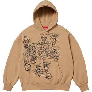 SUPREME - Moletom Pitbulls Embroidered "Marrom" -NOVO-