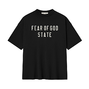 FEAR OF GOD - Camiseta Essentials Heavy Crewneck "Black" -NOVO-