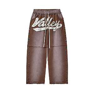VALE LIVES FOREVER - Calça de Moletom Skittle "Marrom" -NOVO-