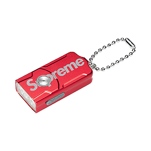 SUPREME x FENIX - Chaveiro E03R Flashlight "Vermelho" -NOVO-