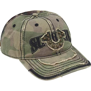 SUPREME x TRUE RELIGION - Boné 6-Panel Mesh Back "Camo Verde" -NOVO-