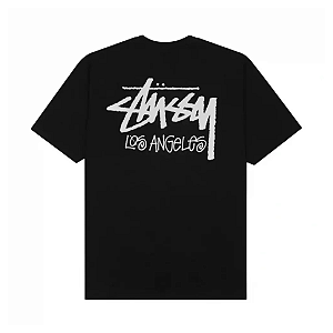 STUSSY - Camiseta Los Angeles "Preto" -NOVO-