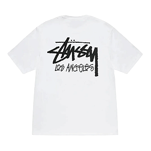 STUSSY - Camiseta Los Angeles "Branco" -NOVO-