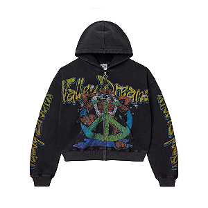 VALE LIVES FOREVER - Moletom Taz Zip Up "Preto" -NOVO-