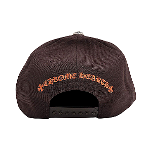 CHROME HEARTS - Boné Baseball "Marrom/Laranja" -NOVO-