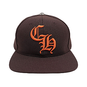 CHROME HEARTS - Boné Baseball "Marrom/Laranja" -NOVO-