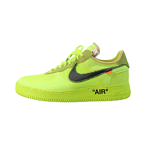 NIKE x OFF-WHITE - Air Force 1 Low "Volt" (43,5 BR / 11,5 US) -USADO-