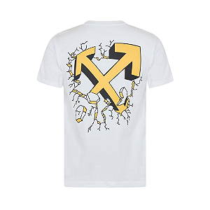 OFF-WHITE - Camiseta Cartoon Arrow "Branco" -NOVO-