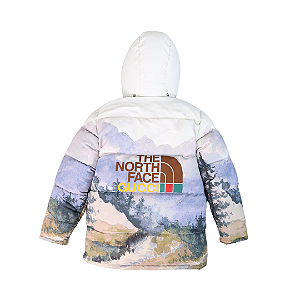 GUCCI x THE NORTH FACE - Jaqueta "Trail Print" -USADO-