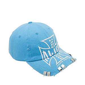 ALICE HOLLYWOOD - Boné Moto Couture "Azul" -NOVO-