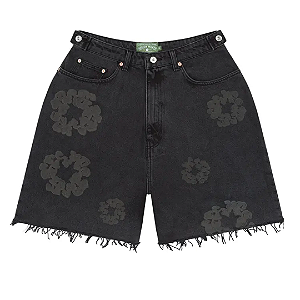DENIM TEARS - Bermuda Mono Cotton Wreath Denim "Preto" -NOVO-