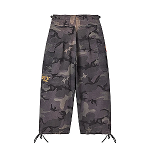 VALE LIVES FOREVER - Calça VA-1 Camo Cargo "Preto" -NOVO-