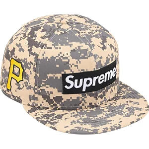 SUPREME x NEW ERA x MLB - Boné Teams Box Logo (Pitsburgh Pirates) "Digi Camo" -NOVO-
