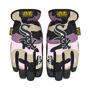 SUPREME x MECHANIX - Luva Fastfit MLB Teams "Rosa Camo" -NOVO-