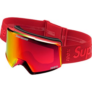SUPREME x 100PERCENT - Óculos NORG "Vermelho" -NOVO-