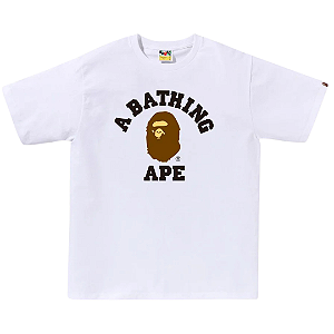 BAPE - Camiseta College "Branco" -NOVO-