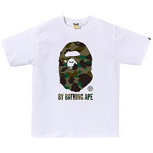 BAPE - Camiseta 1st Camo by Bathing Ape "Branco/Verde" -NOVO-
