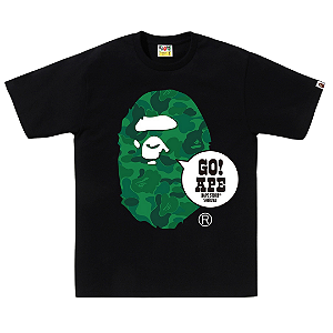BAPE - Camiseta go Ape Shibuya Store "Preto/Verde" -NOVO-