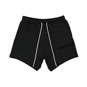 FEAR OF GOD - Bermuda de Moletom Essentials SS23 "Jet Black" -NOVO-