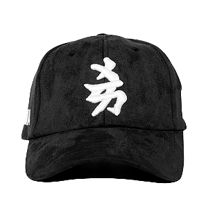 OMA DESIGN STUDIOS - Boné NY Kanji Japan Suede "Preto" -NOVO-