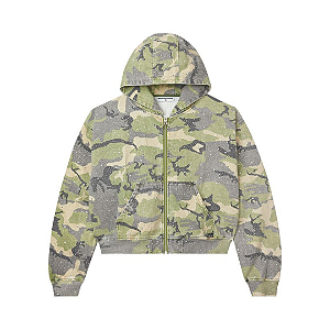 VALE LIVES FOREVER - Jaqueta Crystal Camo Work "Verde Camo" -NOVO-