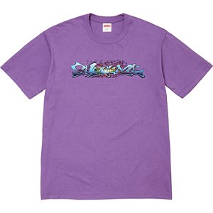 SUPREME - Camiseta Tag "Roxo" -NOVO-